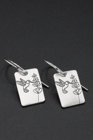 Dainty Hummingbird Earrings