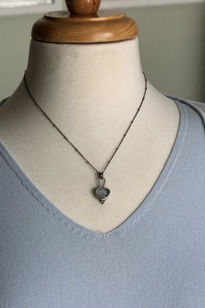 Aquamarine and Sterling Silver Necklace