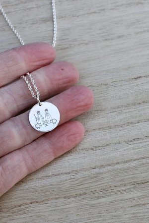 Sterling Silver Nativity Necklace