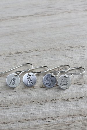 Tiny Sterling Silver Bunny Rabbit Earrings