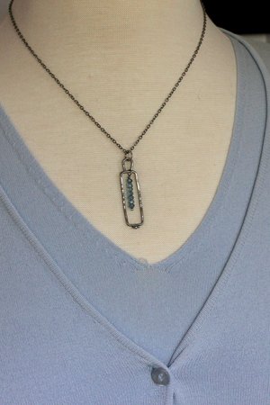 London Blue Topaz and Sterling Silver Necklace