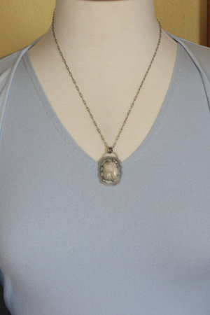 Fossil Coral and Sterling Silver Necklace