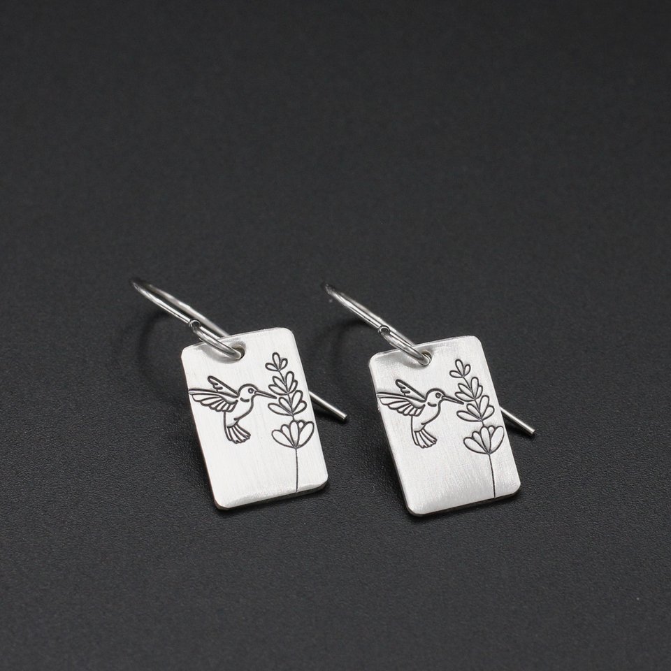 Dainty Hummingbird Earrings