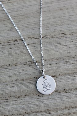 Tiny Peace Dove Necklace in Sterling Silver