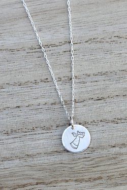 Tiny Angel Necklace in Sterling Silver